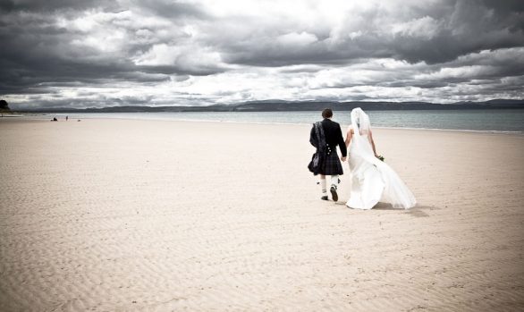 Nairn Beach - The Wedding of Ally and Margaret Mary